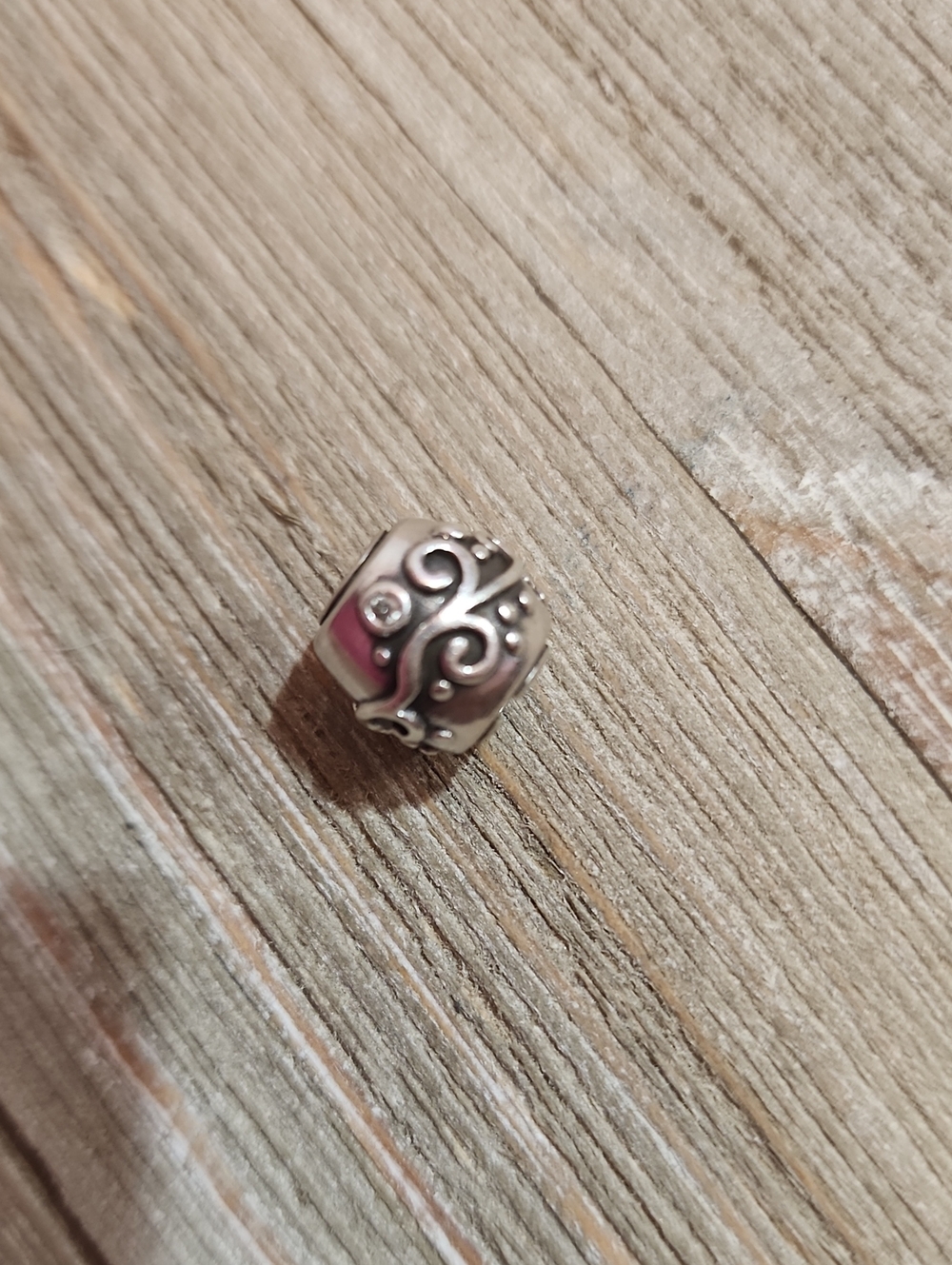 Adore Sterling Silver Scroll Pandora Bead Charm